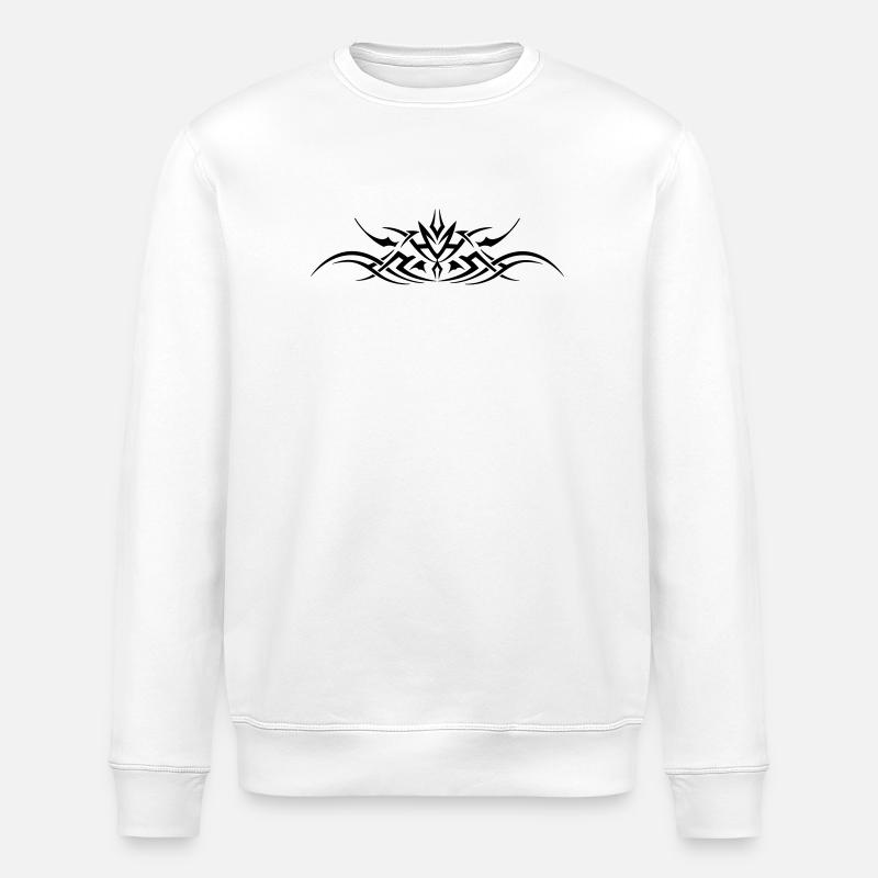 Tribal 3 von Helfspawn - Stanley/Stella Unisex Bio-Sweatshirt ROLLER - Weiß