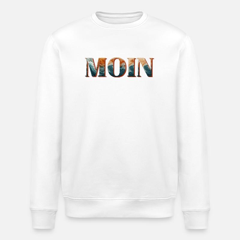 MOIN & Moinsen - Stanley/Stella Unisex Bio-Sweatshirt ROLLER - Weiß