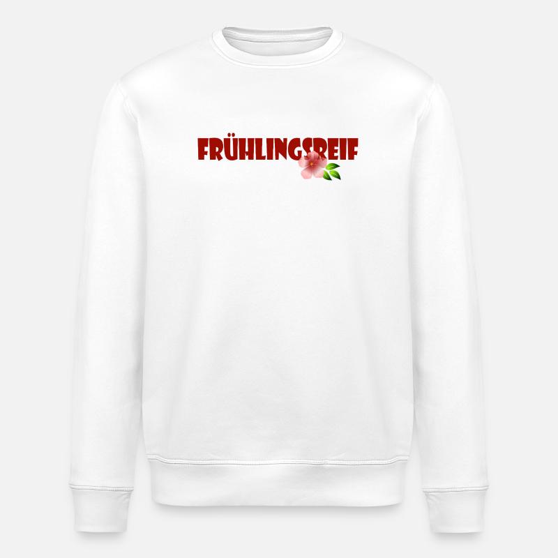 SPRING RIPE - Stanley/Stella ROLLER Unisex Organic Sweatshirt - white