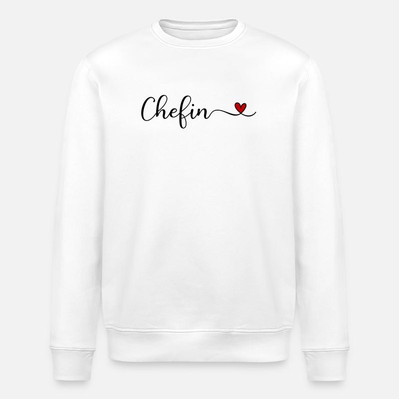 Chefin - Stanley/Stella Unisex Bio-Sweatshirt ROLLER - Weiß