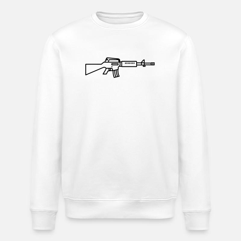 fusil - Sweat bio ROLLER Stanley/Stella Unisexe - blanc