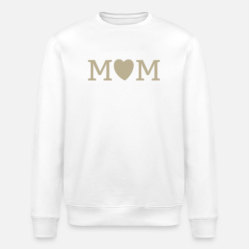 MUM Mutterliebe Symbol - Stanley/Stella Unisex Bio-Sweatshirt ROLLER - Weiß
