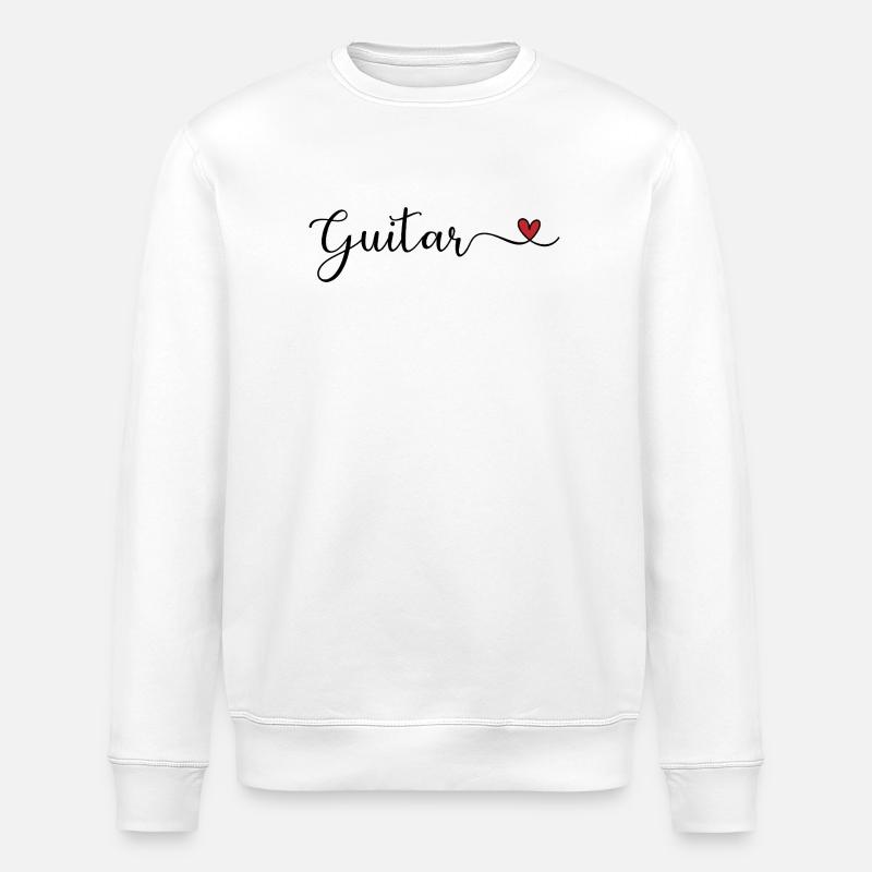 Gitarre - Stanley/Stella Unisex Bio-Sweatshirt ROLLER - Weiß