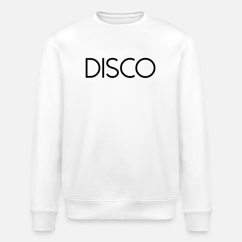 DISCO Diskokugel - Stanley/Stella ROLLER Unisex Organic Sweatshirt - white