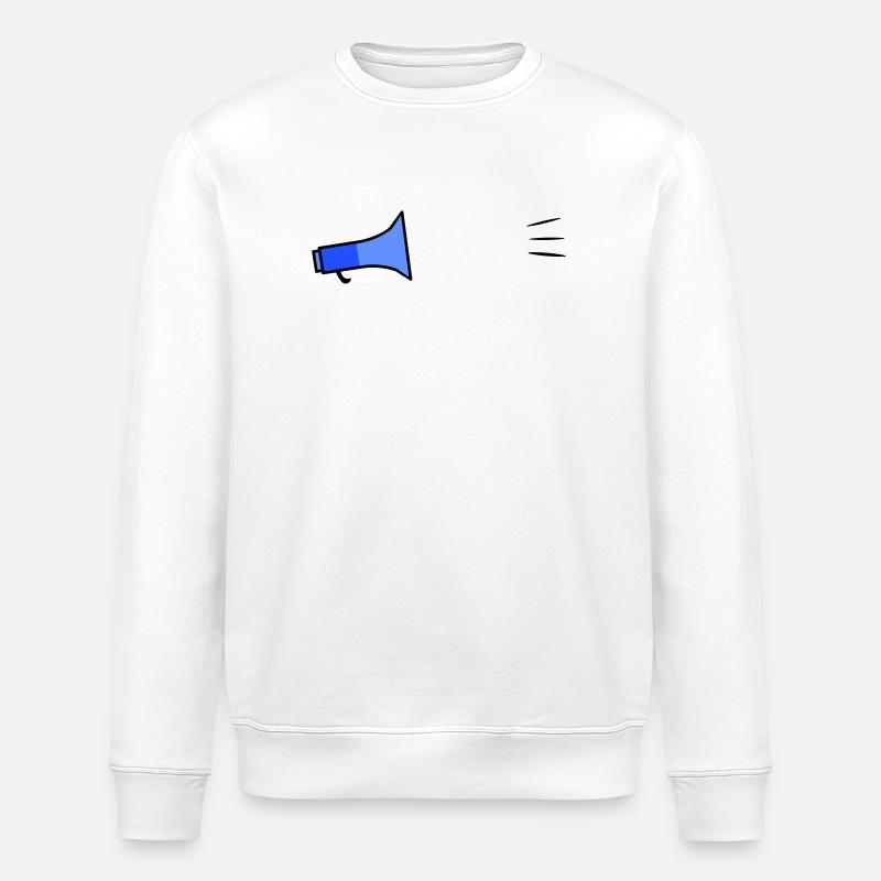 Megafon Text-Template - Stanley/Stella Unisex Bio-Sweatshirt ROLLER - Weiß