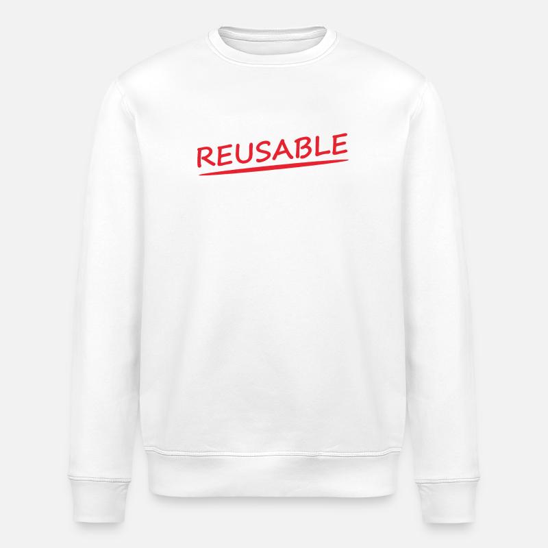 REUSABLE - Stanley/Stella Unisex Bio-Sweatshirt ROLLER - Weiß