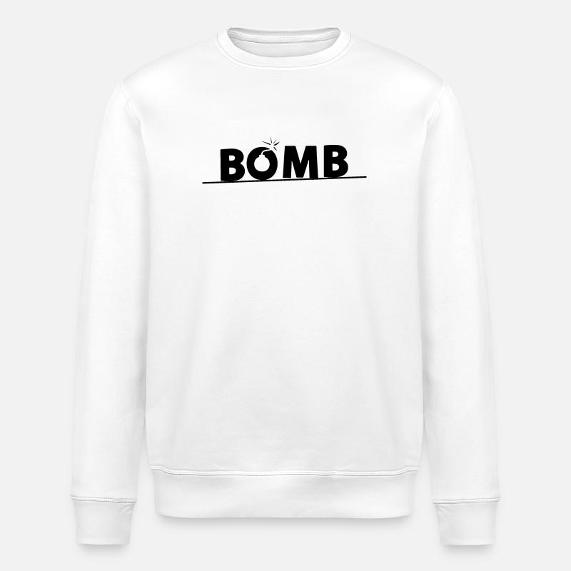Bombe - Sweat bio ROLLER Stanley/Stella Unisexe - blanc