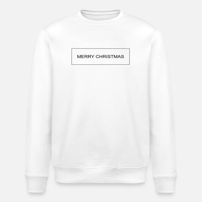 MERRY CHRISTMAS - Stanley/Stella Unisex Bio-Sweatshirt ROLLER - Weiß