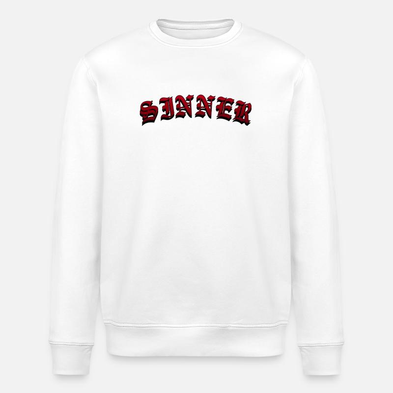 Sinner - Stanley/Stella ROLLER Unisex Organic Sweatshirt - white