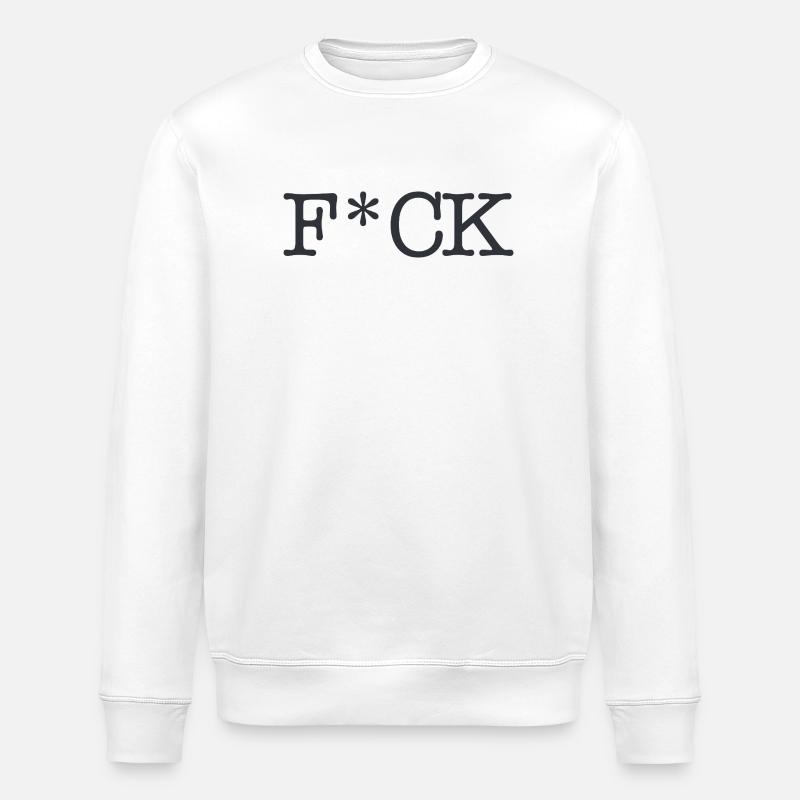 F_CK_Black - Stanley/Stella ROLLER Unisex Organic Sweatshirt - white