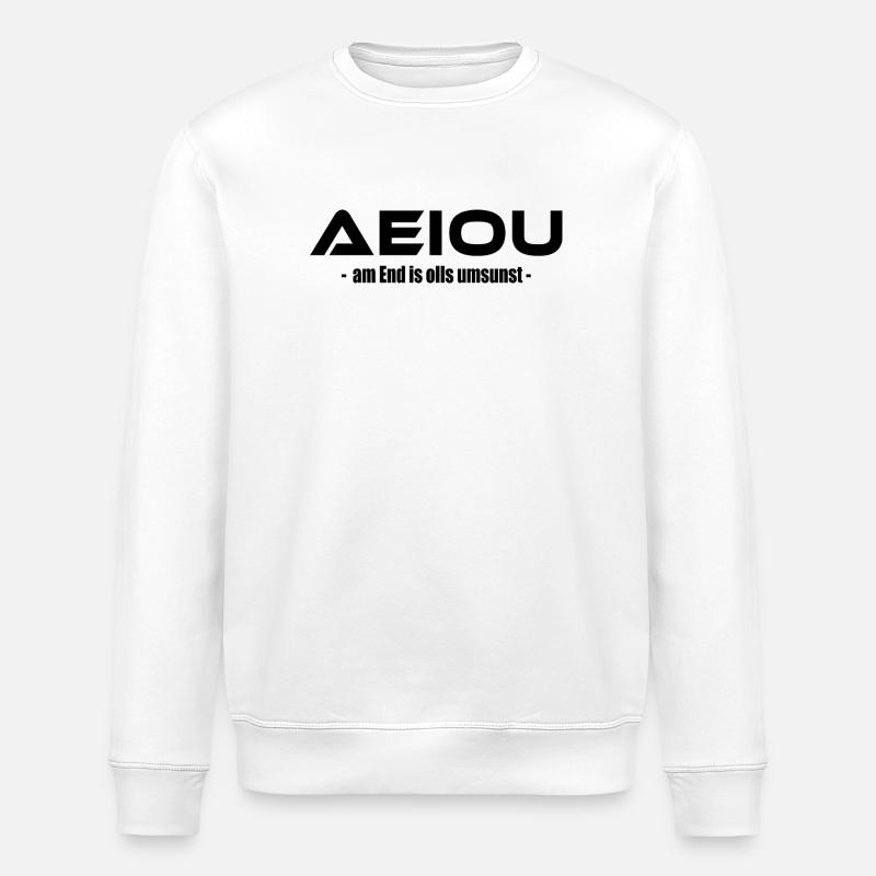 AEIOU – am End is olls umsunst - Stanley/Stella Unisex Bio-Sweatshirt ROLLER - Weiß