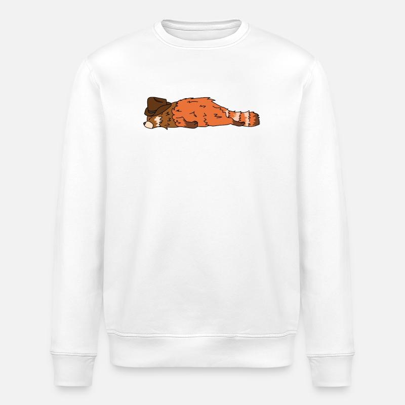 18_red_panda - Stanley/Stella Unisex Bio-Sweatshirt ROLLER - Weiß