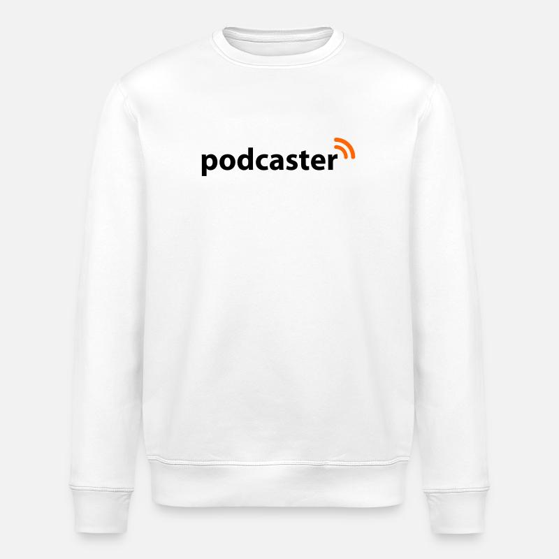 Podcaster - Stanley/Stella Unisex Bio-Sweatshirt ROLLER - Weiß