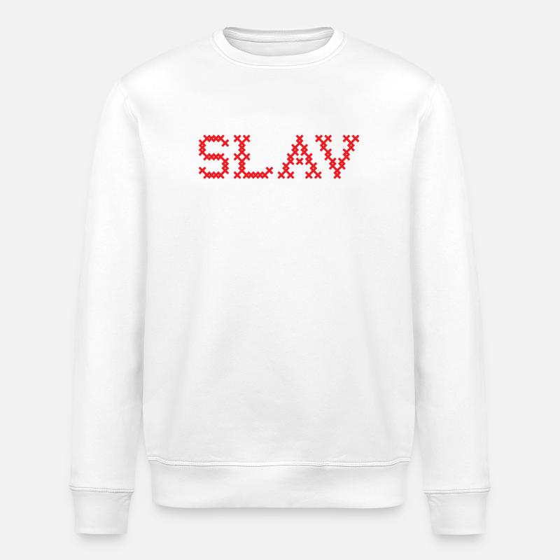 SLAV Slave Folk Slawisch - Sweat bio ROLLER Stanley/Stella Unisexe - blanc