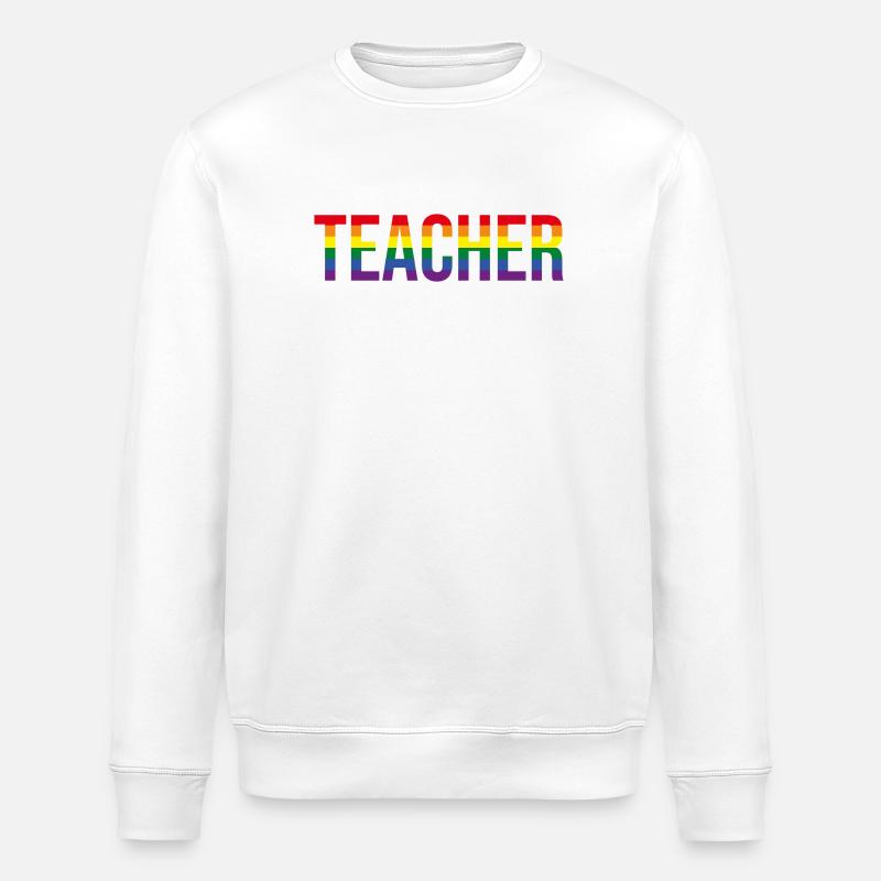 Teacher LGBT+ - Stanley/Stella Unisex Bio-Sweatshirt ROLLER - Weiß