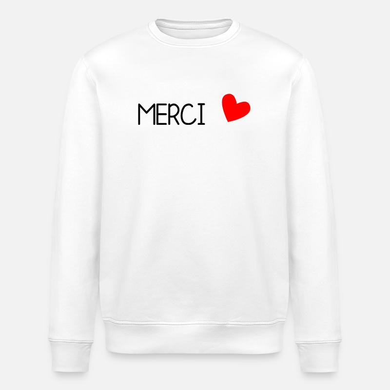 MAÎTRESSE. MERCI. MERCI MAÎTRESSE - Sweat bio ROLLER Stanley/Stella Unisexe - blanc