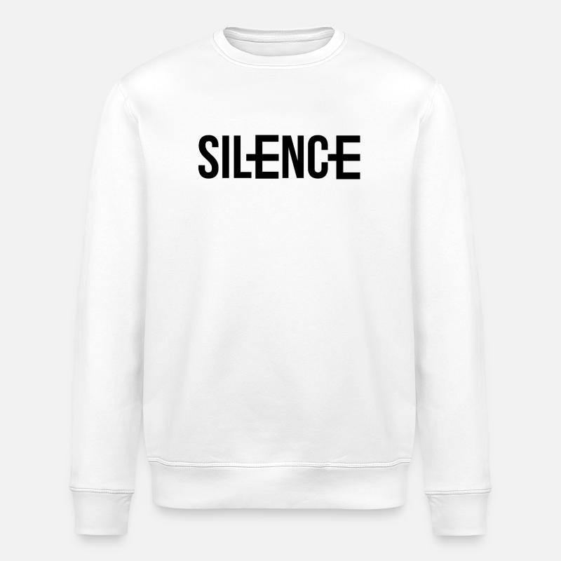 Silence aber nicht Still - Stanley/Stella Unisex Bio-Sweatshirt ROLLER - Weiß