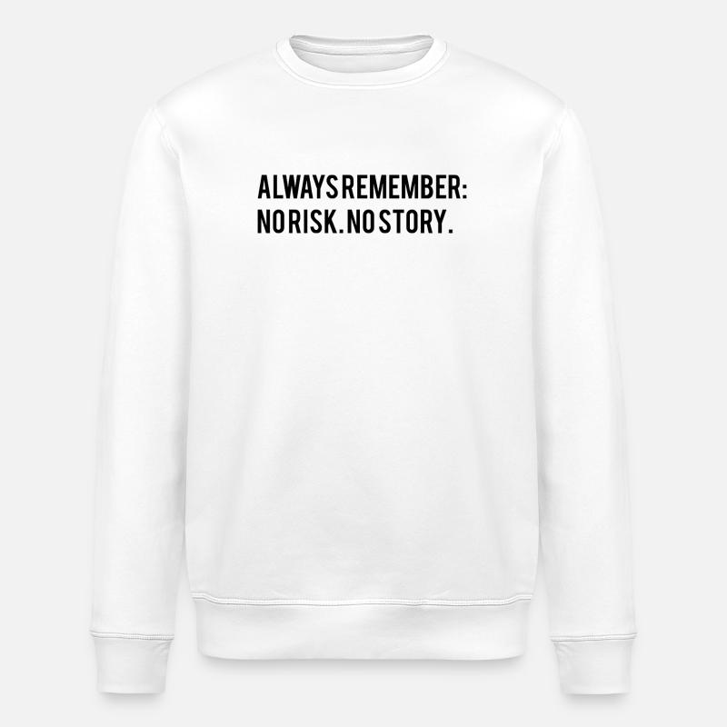 Dicton motivant - Sweat bio ROLLER Stanley/Stella Unisexe - blanc
