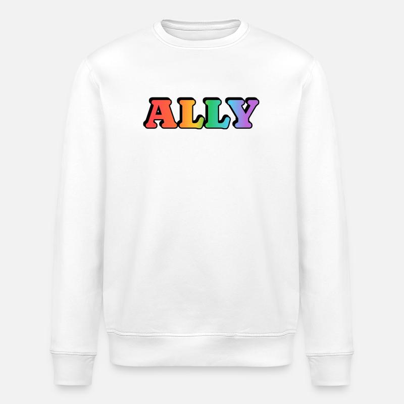 Gay Ally - Stanley/Stella Unisex Bio-Sweatshirt ROLLER - Weiß