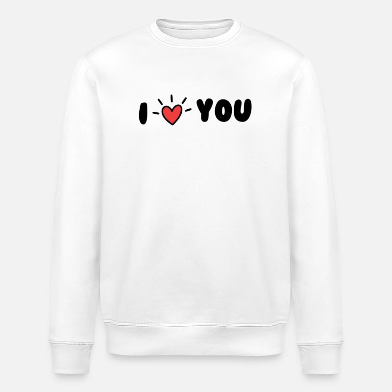 I love you - Sweat bio ROLLER Stanley/Stella Unisexe - blanc