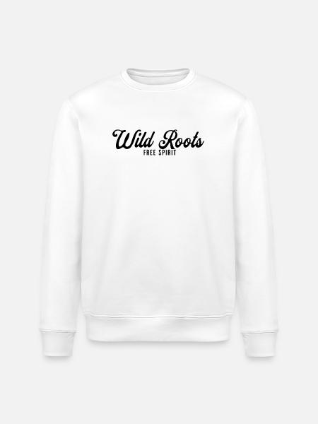 Wild Roots Free Spirit - Stanley/Stella Unisex Bio-Sweatshirt ROLLER - Weiß