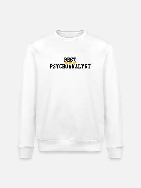 Psychoanalysis Psychoanalytiker Psychanalyse - Stanley/Stella ROLLER Unisex Organic Sweatshirt - white