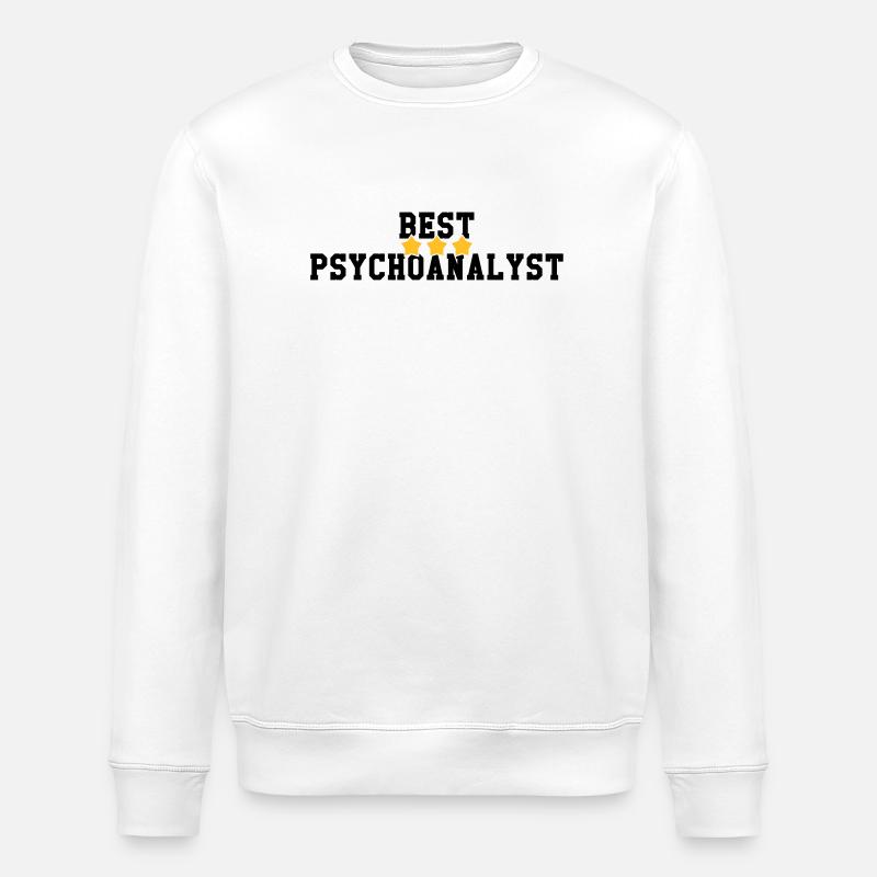 Psychoanalysis Psychoanalytiker Psychanalyse - Stanley/Stella ROLLER Unisex Organic Sweatshirt - white