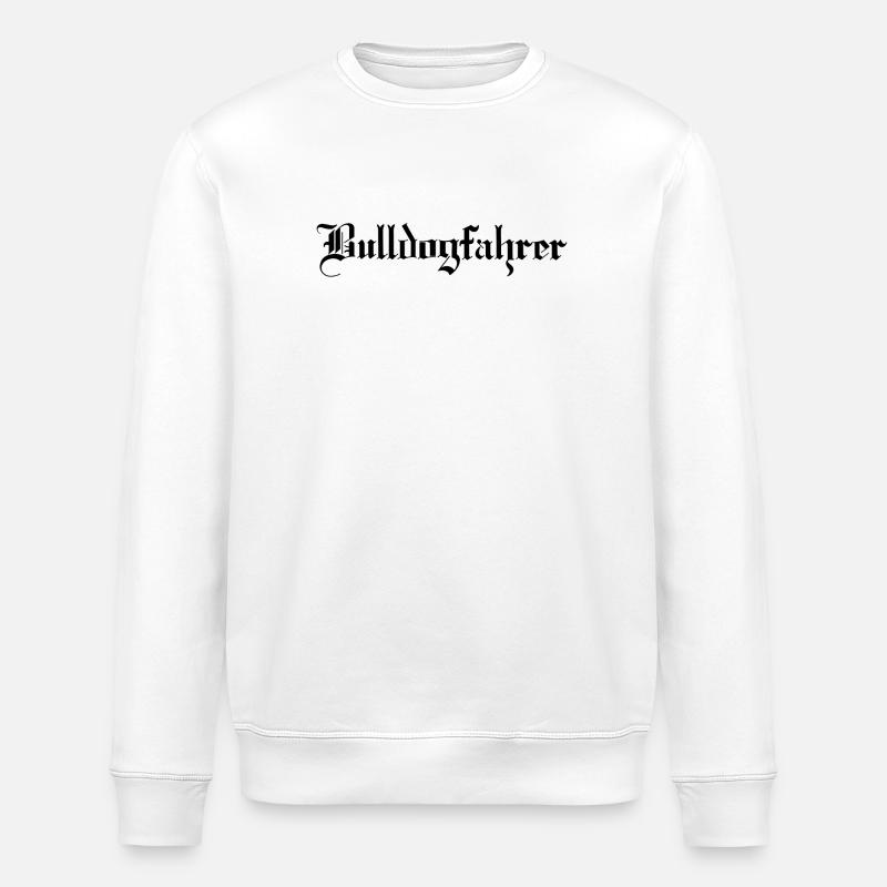 Der Bulldogfahrer - Stanley/Stella Unisex Bio-Sweatshirt ROLLER - Weiß