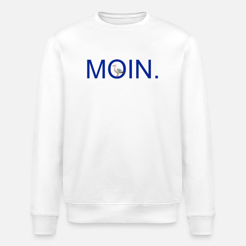 MOIN. mit Möve - Stanley/Stella Unisex Bio-Sweatshirt ROLLER - Weiß