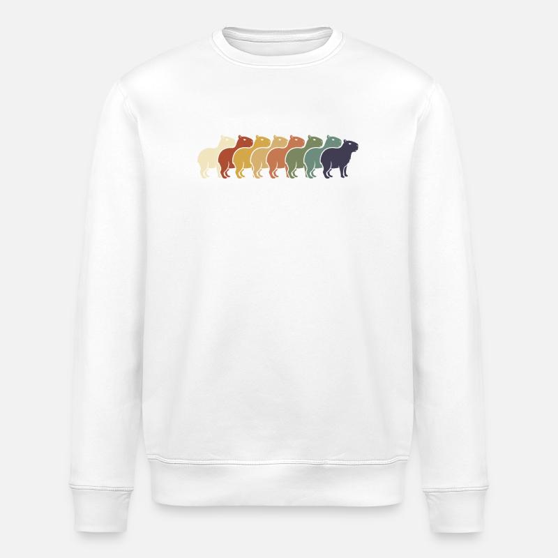 Rangée de chameaux arc-en-ciel - Sweat bio ROLLER Stanley/Stella Unisexe - blanc