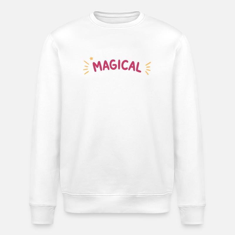 Magical Éclat Arc en Ciel - Sweat bio ROLLER Stanley/Stella Unisexe - blanc