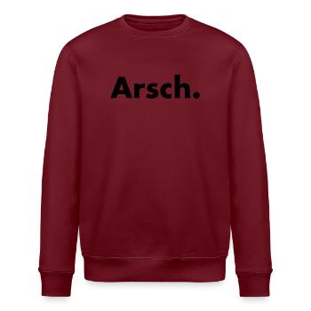 Arsch. - Stanley/Stella Unisex Bio-Sweatshirt ROLLER - Weiß - Vorne - Nik (191cm)