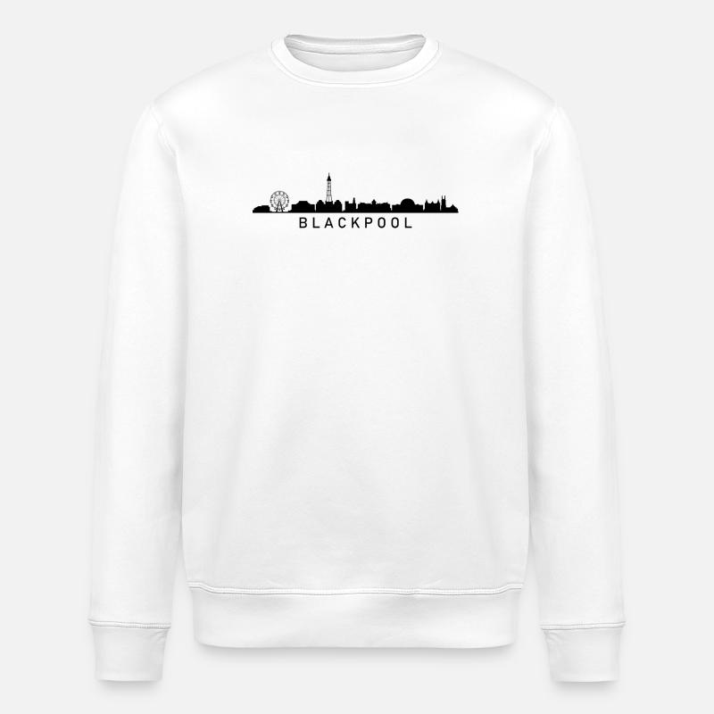 Blackpool Skyline - Sweat bio ROLLER Stanley/Stella Unisexe - blanc