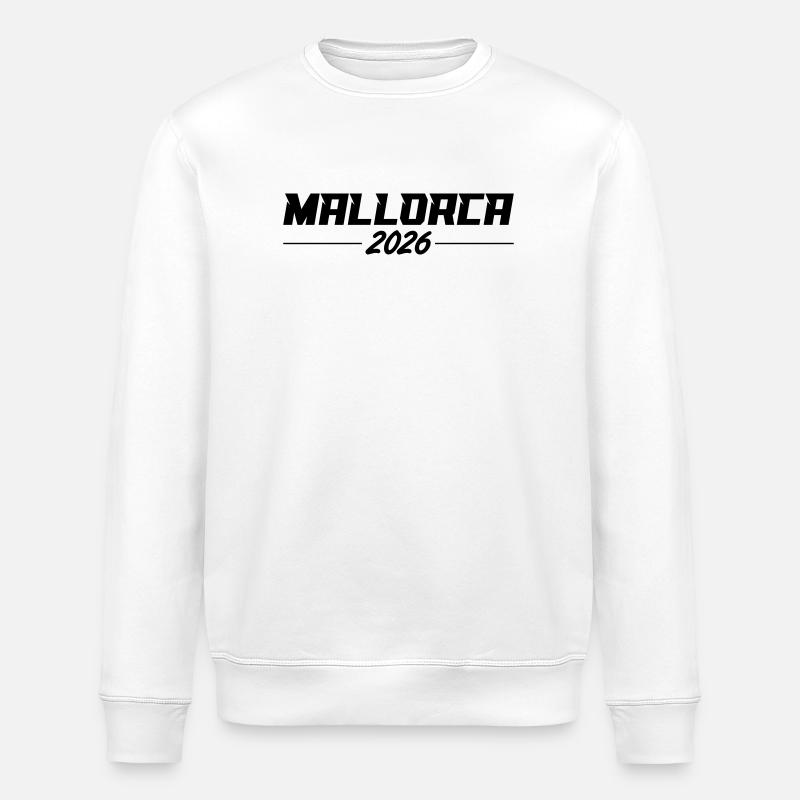Mallorca 2026 - Stanley/Stella ROLLER Unisex Organic Sweatshirt - white