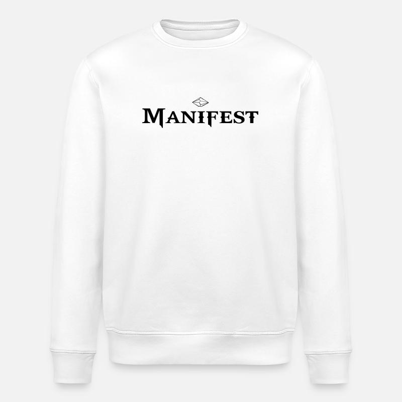 MANIFESTO – Create from within - Stanley/Stella ROLLER Unisex Organic Sweatshirt - white