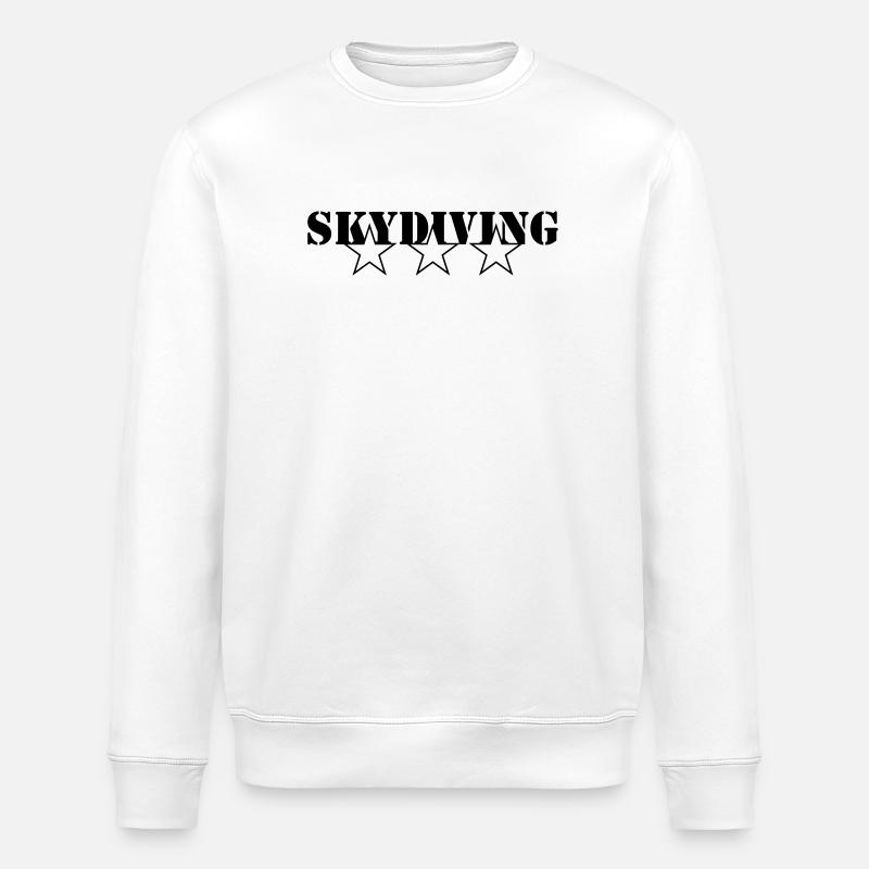 Skydiving - Stanley/Stella Unisex Bio-Sweatshirt ROLLER - Weiß