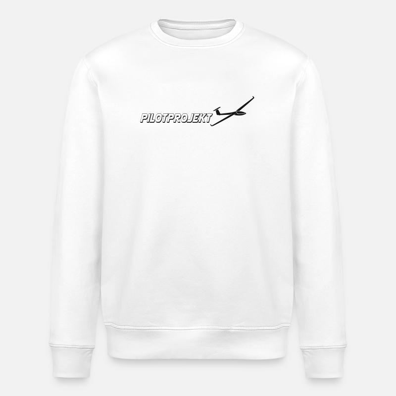 PILOTPROJEKT Segelflug - Stanley/Stella Unisex Bio-Sweatshirt ROLLER - Weiß
