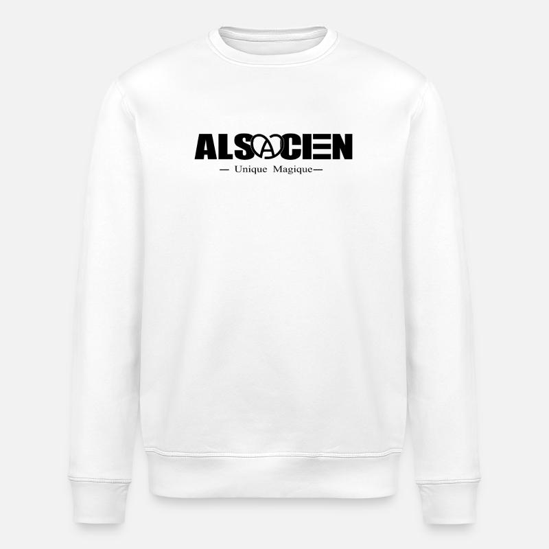 Ich bin Elsässer - Stanley/Stella Unisex Bio-Sweatshirt ROLLER - Weiß