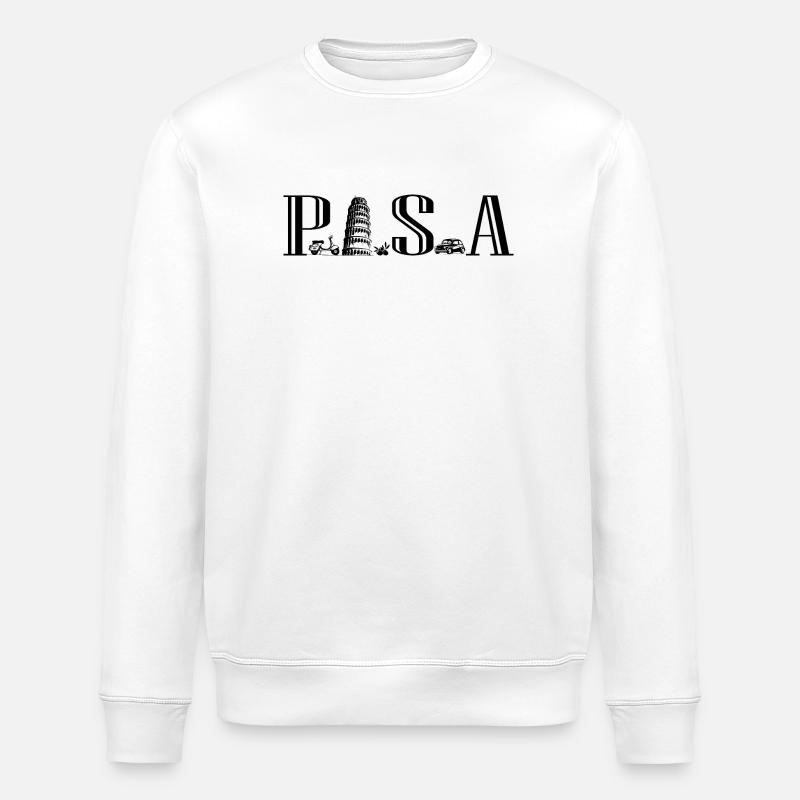 La tour de Pise - Sweat bio ROLLER Stanley/Stella Unisexe - blanc