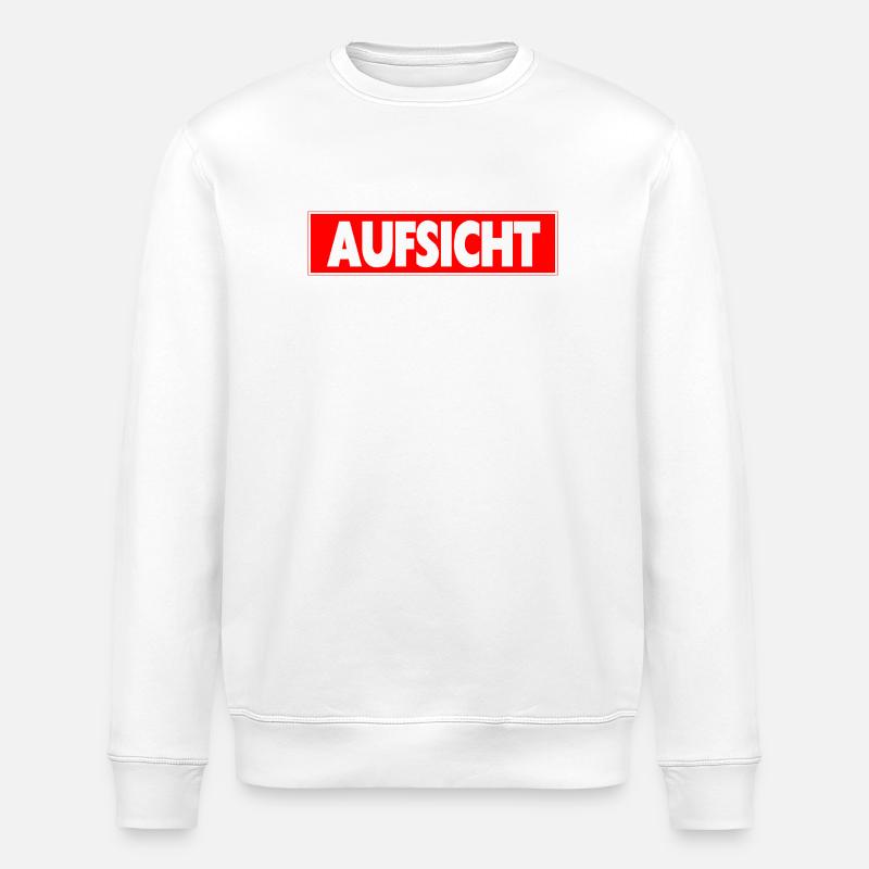 Aufsicht - Stanley/Stella Unisex Bio-Sweatshirt ROLLER - Weiß
