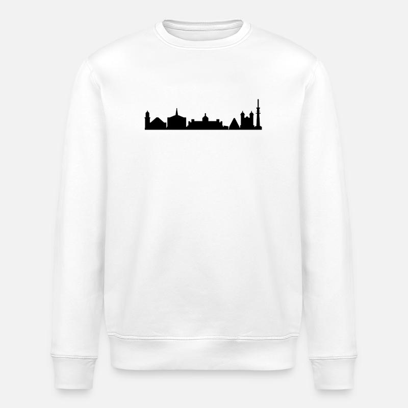 Silhouette de Karlsruhe - Sweat bio ROLLER Stanley/Stella Unisexe - blanc