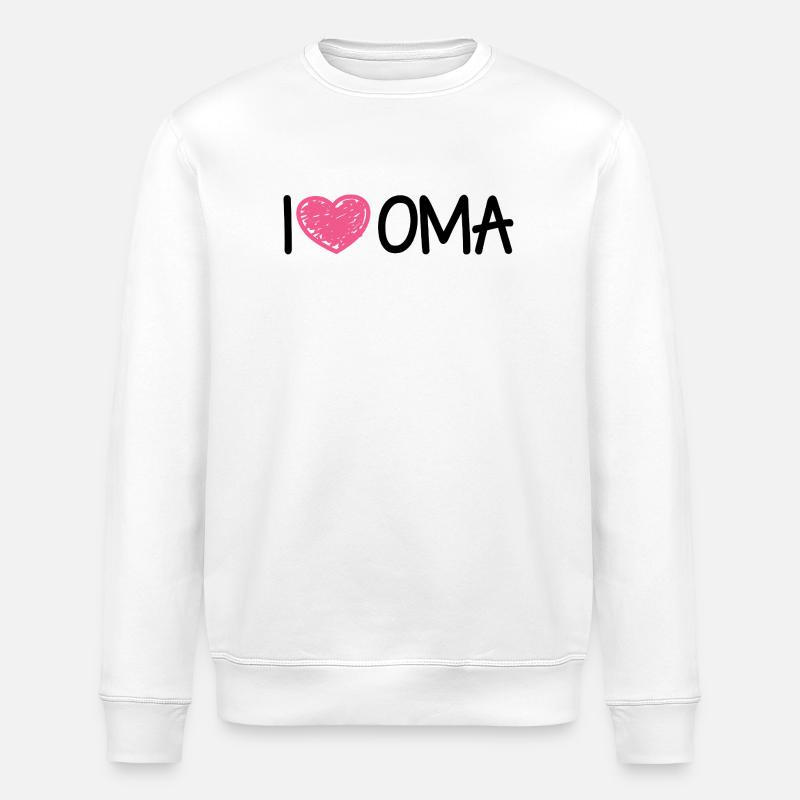 Oma Rente Geschenk - Stanley/Stella Unisex Bio-Sweatshirt ROLLER - Weiß