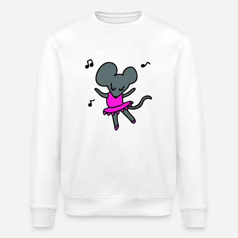 Ballet de souris 3 - Sweat bio ROLLER Stanley/Stella Unisexe - blanc