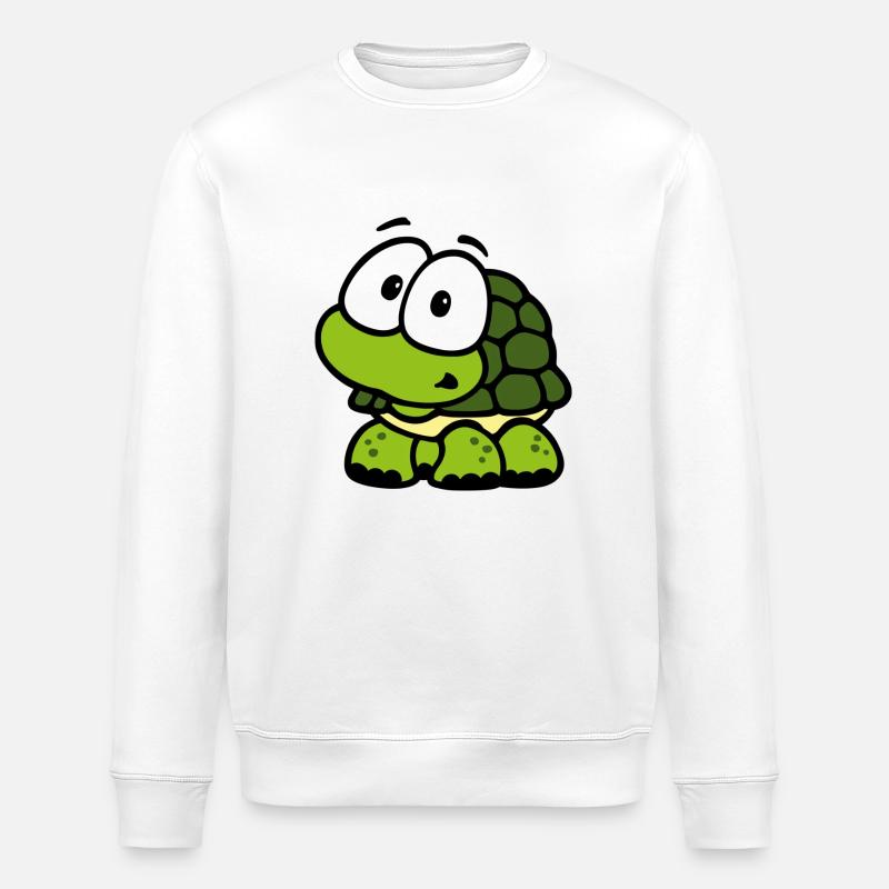turtle - Stanley/Stella ROLLER Unisex Organic Sweatshirt - white