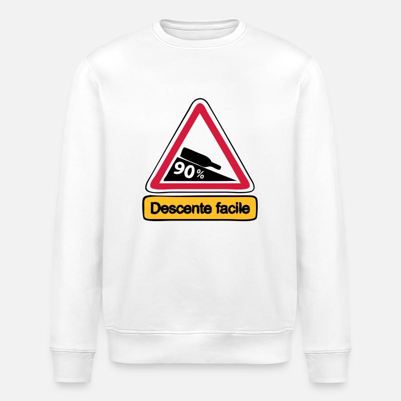90 descente facile3 - Sweat bio ROLLER Stanley/Stella Unisexe - blanc