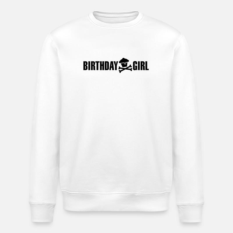Fille d'anniversaire - Sweat bio ROLLER Stanley/Stella Unisexe - blanc