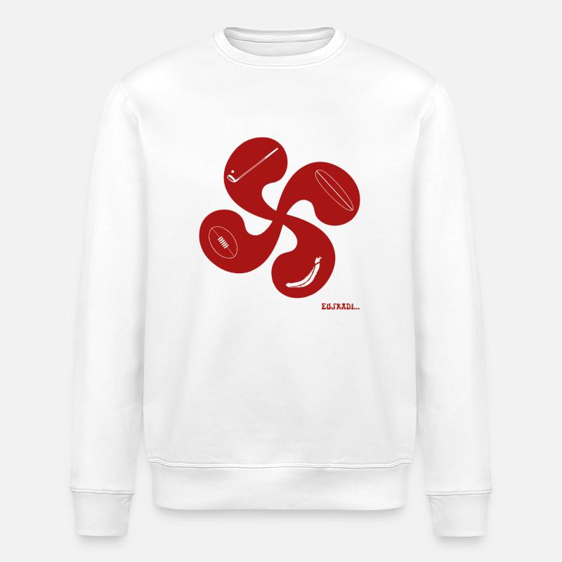 Croix Basque sport - Sweat bio ROLLER Stanley/Stella Unisexe - blanc