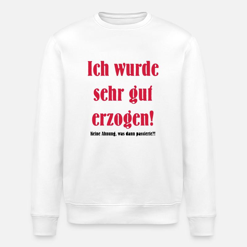erzogen - Stanley/Stella Unisex Bio-Sweatshirt ROLLER - Weiß