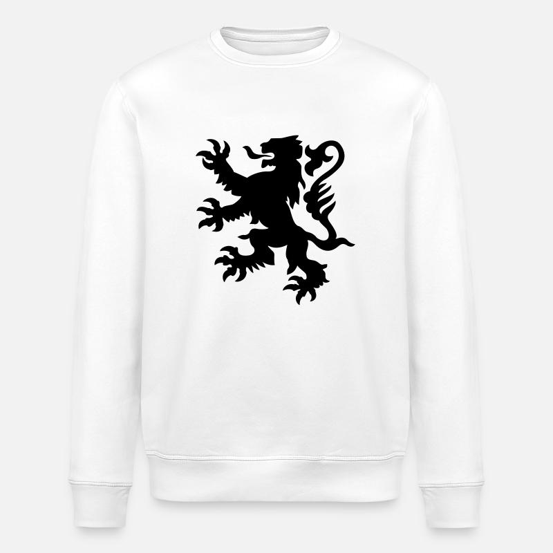 Flandern lowen - Stanley/Stella Unisex Bio-Sweatshirt ROLLER - Weiß