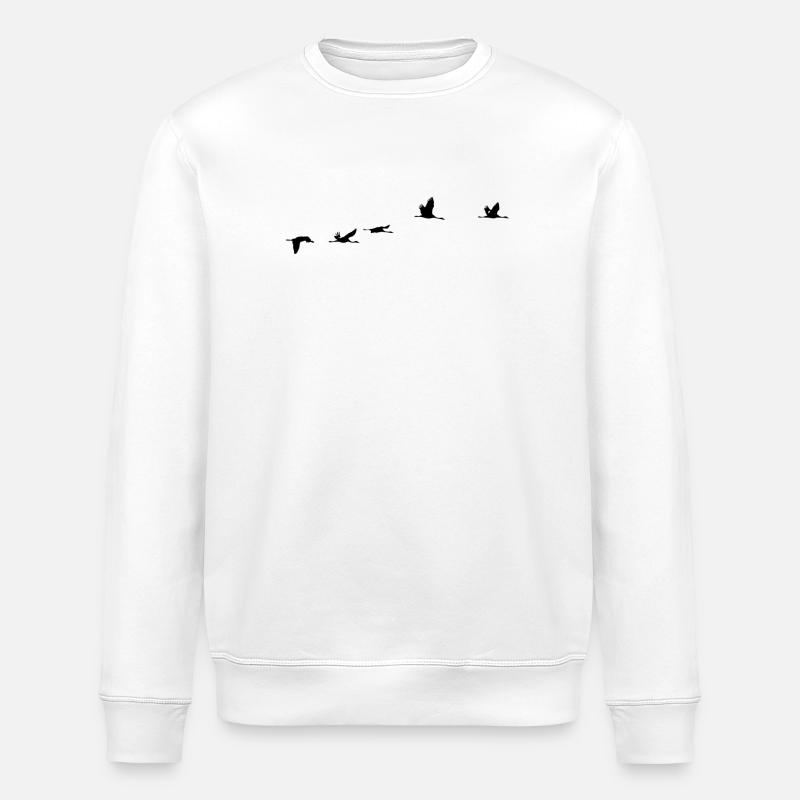 Oiseaux migrateurs Oiseaux - Sweat bio ROLLER Stanley/Stella Unisexe - blanc